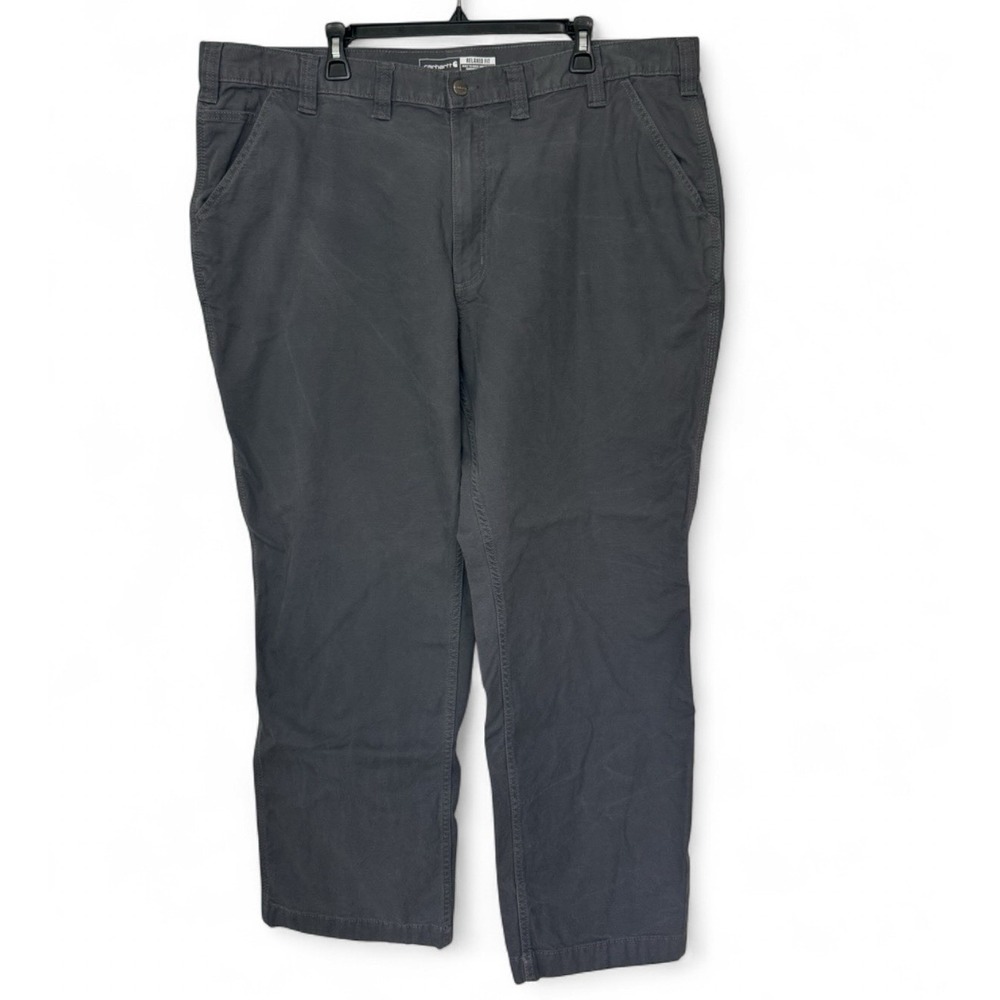 Carhartt Rugged Flex Work Pants Mens 44x30 Gray Relaxed Fit BN2291-M (43x28.5)